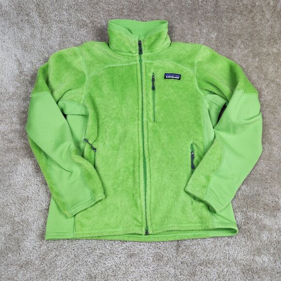 Patagonia Emmilen Jacket Womens XS GrEEN Lightweight Fleece Full Zip Outdoor